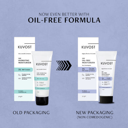 Oil-Free Moisturizer for Oily Skin - 3% NMF Complex + 0.2% Panthenol | Non-Comedogenic Moisturizer